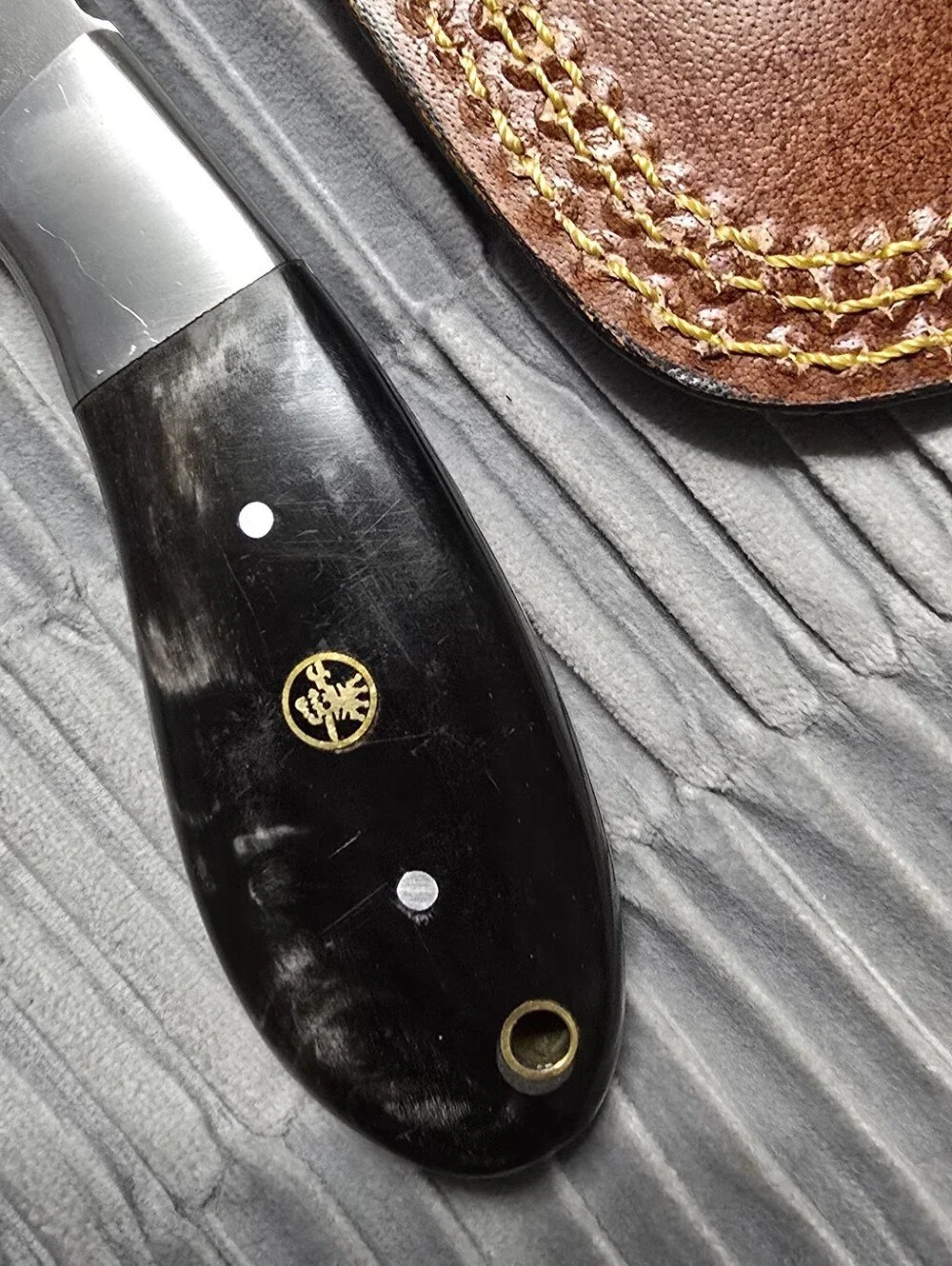 970 BladeWorks Hand Forged Fixed Blade Cross Sheath Black Handle Made In USA 🔥